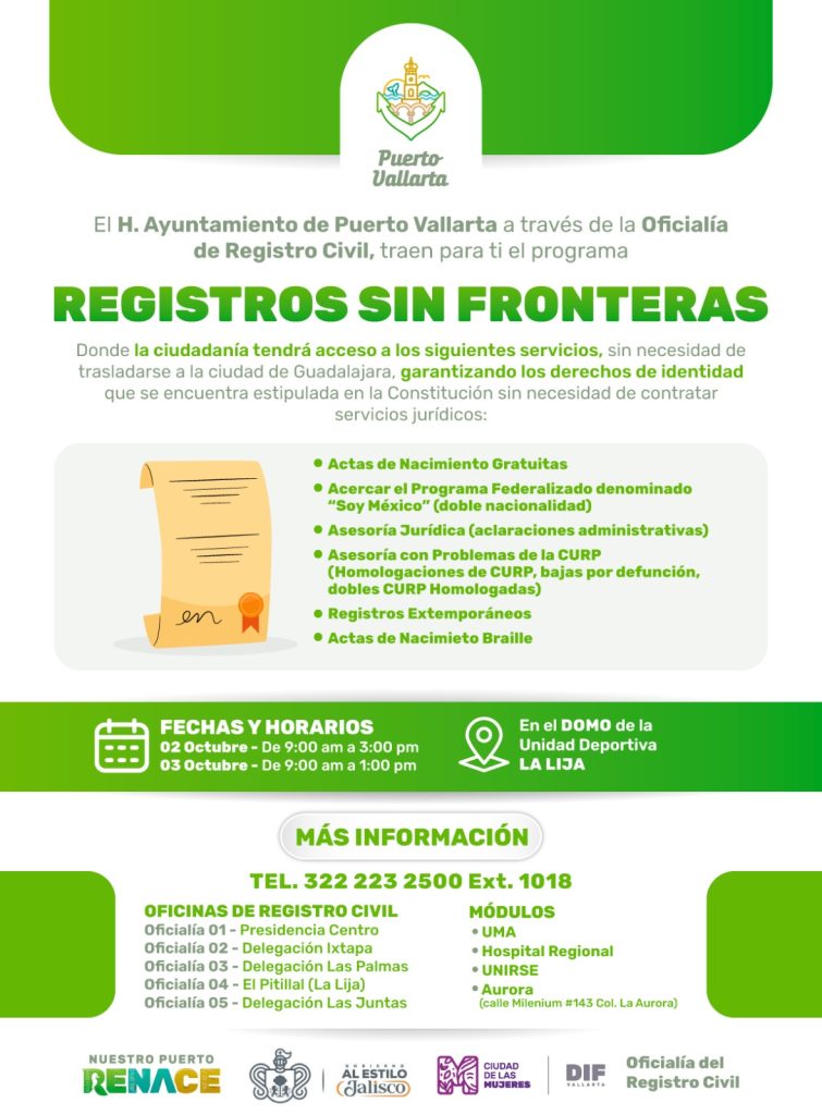 "Registro sin Fronteras" en Vallarta