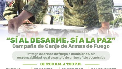 “Sí al desarme, sí a la paz”