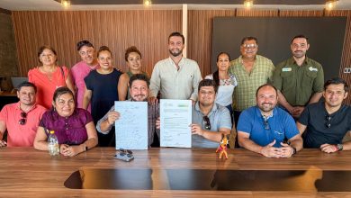 Munguía acuerda con vecinos y locatarios continuar obra de Av. México
