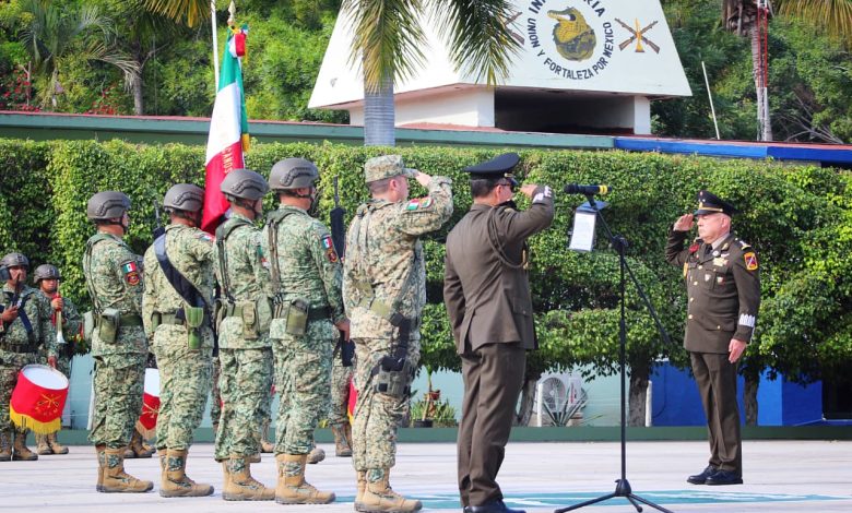 toma de protesta en la 41ª Zona Militar