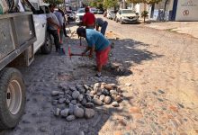 Trabajos preventivos y de rehabilitación de vialidades en Puerto Vallarta