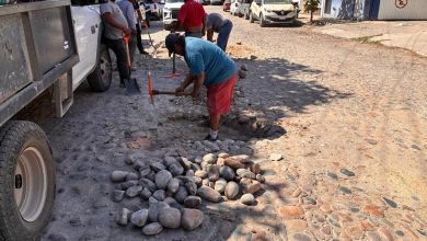 Trabajos preventivos y de rehabilitación de vialidades en Puerto Vallarta