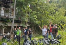 Media tonelada de basura del río Cuale