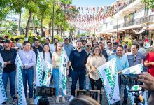 Entrega Luis Munguía obra en Parque Hidalgo