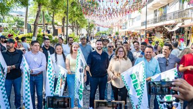 Entrega Luis Munguía obra en Parque Hidalgo